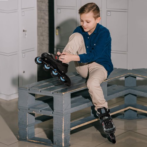 RunRRIn Adjustable Kids Inline Skates for Boys Girls with Full Light Up Wheels - Roller Skates for Kids Ages 6-12, Toddler Ages 3-5, Youth Women Beginners Outdoor Indoor