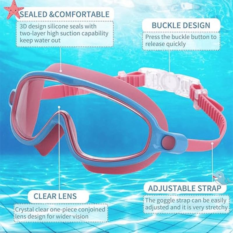 SWZEC Blumi Baby SplashyEyes Goggles - Comfortable Fit for Water Fun | Ideal for Kids