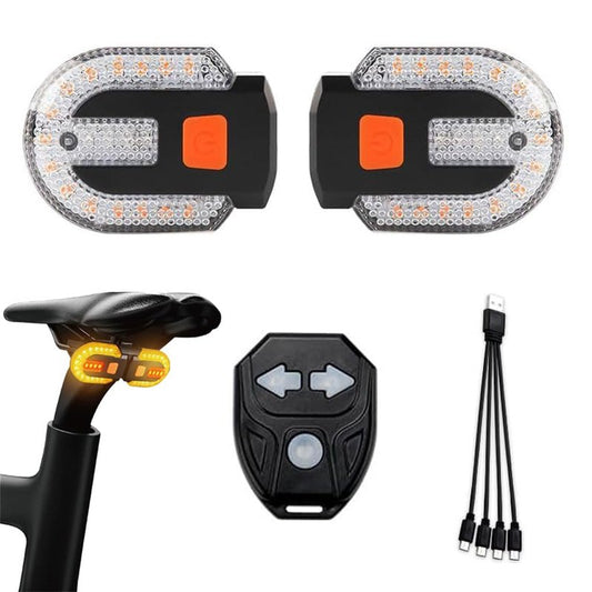 HITASTAR Bright LED Bike Tail Light with Turn Signal, Split Bicycle Rear Lights,Fast USB Rechargeable Waterproof LED Bike Safety Taillights for Night Riding