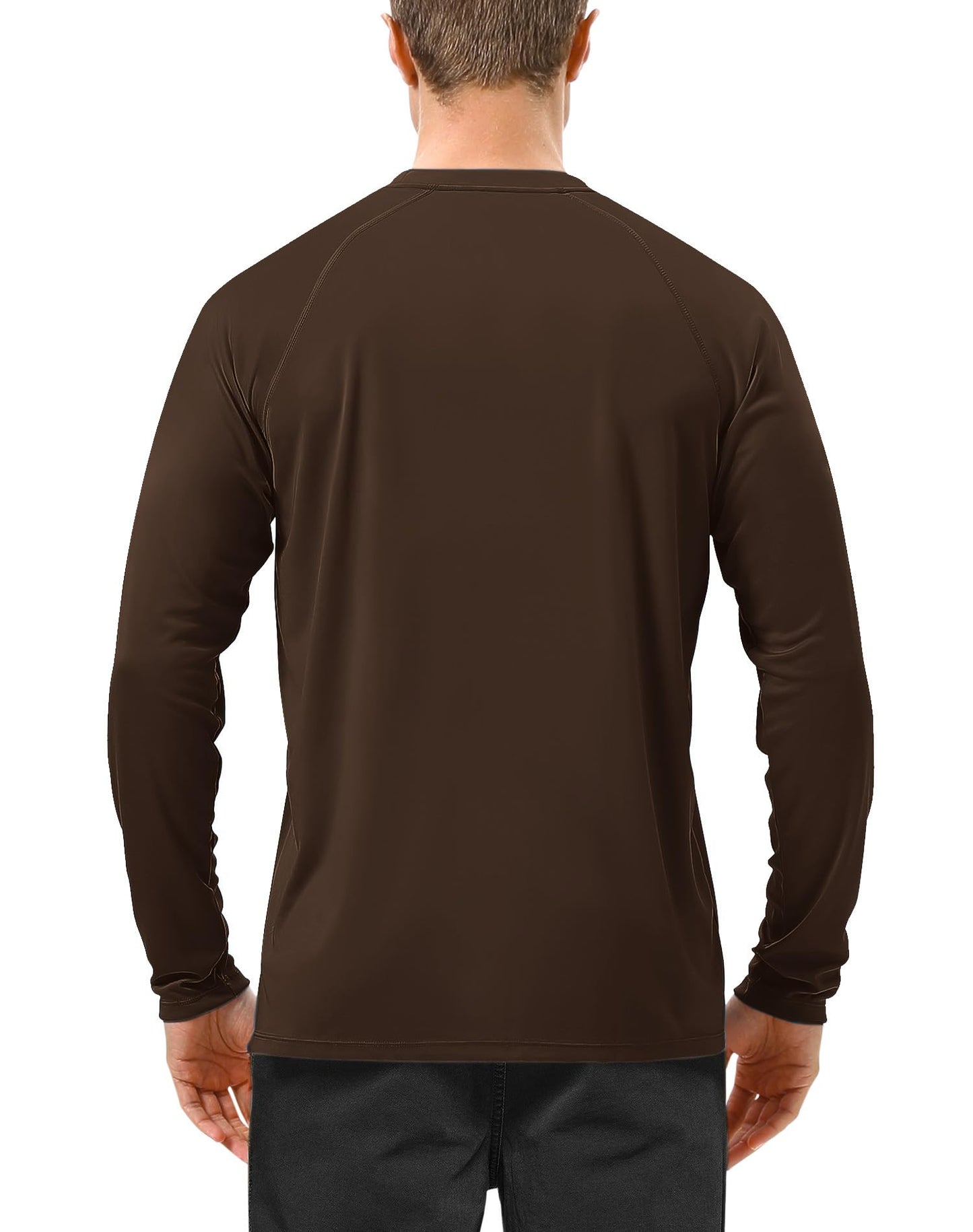 Roadbox Mens UPF 50+ Long Sleeve SPF Diving Rash Guard UV Sun Protection Shirts for Outdoor Fishing Hiking Swimming Running