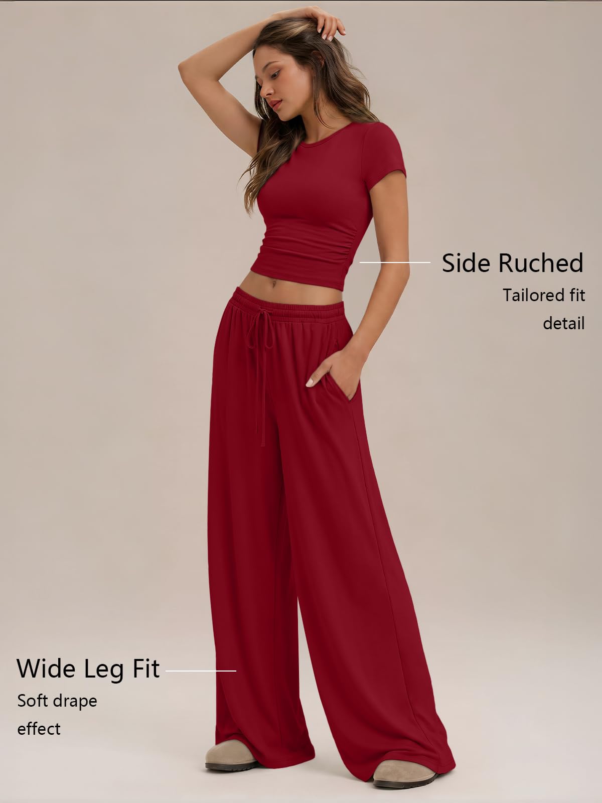 Trendy Queen Women's 2 Piece Matching Summer Lounge Set with Pockets
