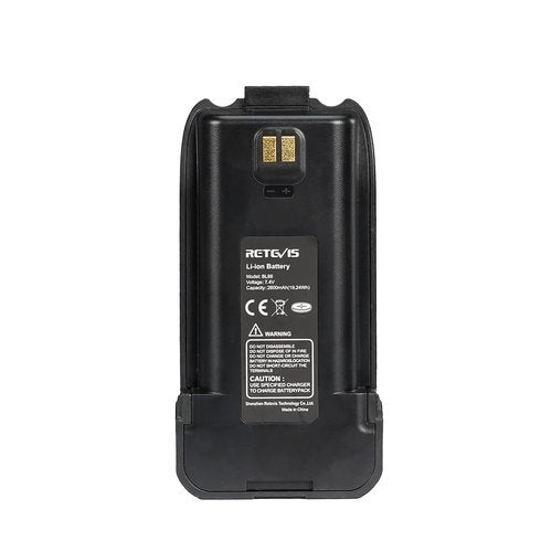Retevis RT86 Walkie Talkie Battery,Original 7.4V 2600mAh Li-ion Battery,Replacement Rechargable Retevis RT86 Two Way Radio Batteris(1 Pack)