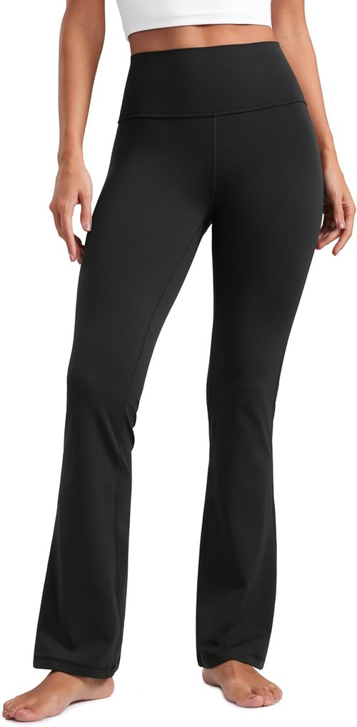 CRZ YOGA Flare Leggings - High Waist Bootcut Lounge Pants with Pocket | 29"/30.5"/32"/33.5" Sizes