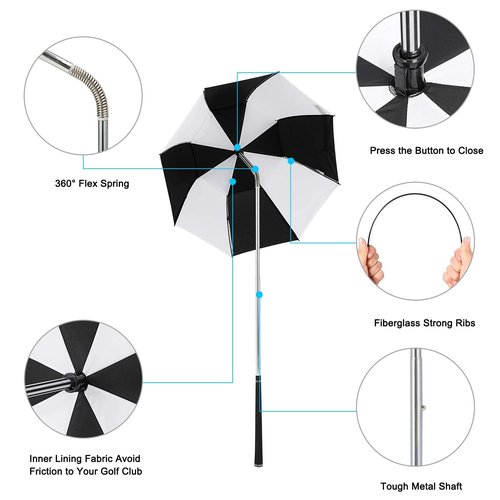 Prospo Golf Club Umbrella - Flex Umbrella for Clubs Protection