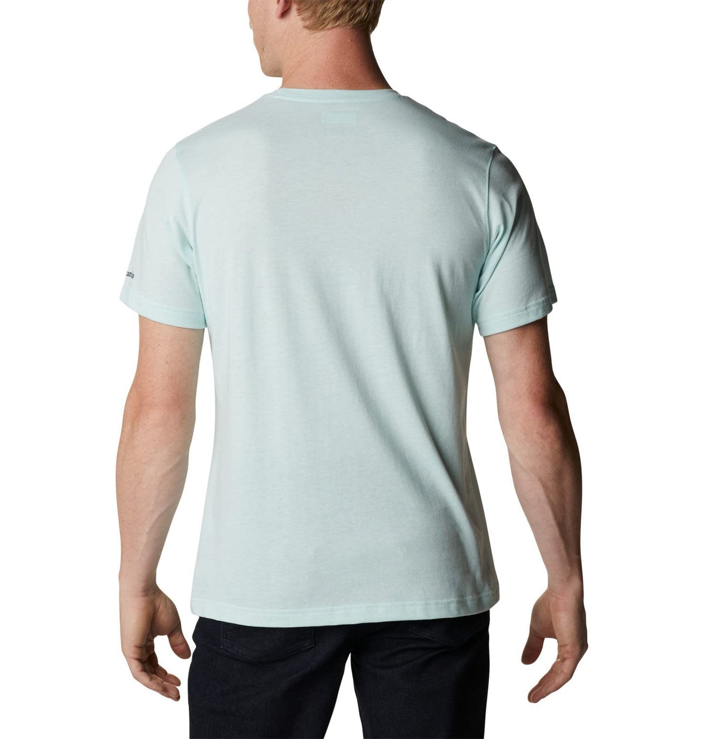 Columbia Men's Thistletown Hills Graphic Short Sleeve, ICY Morn Heather/Hikers Graphic, 3X Big