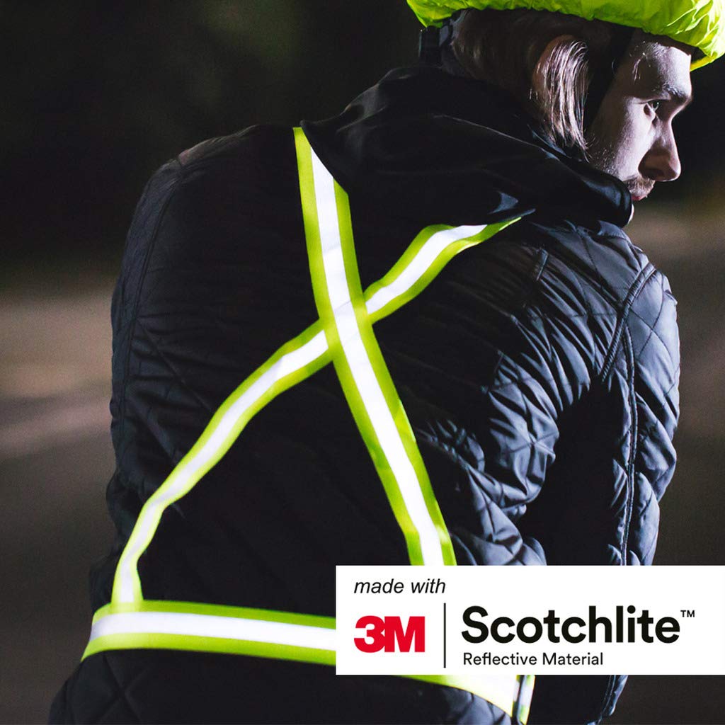 Salzmann Reflective Cross Belt Vest | Highly Reflective with Adjustable Straps | Made with 3M Scotchlite