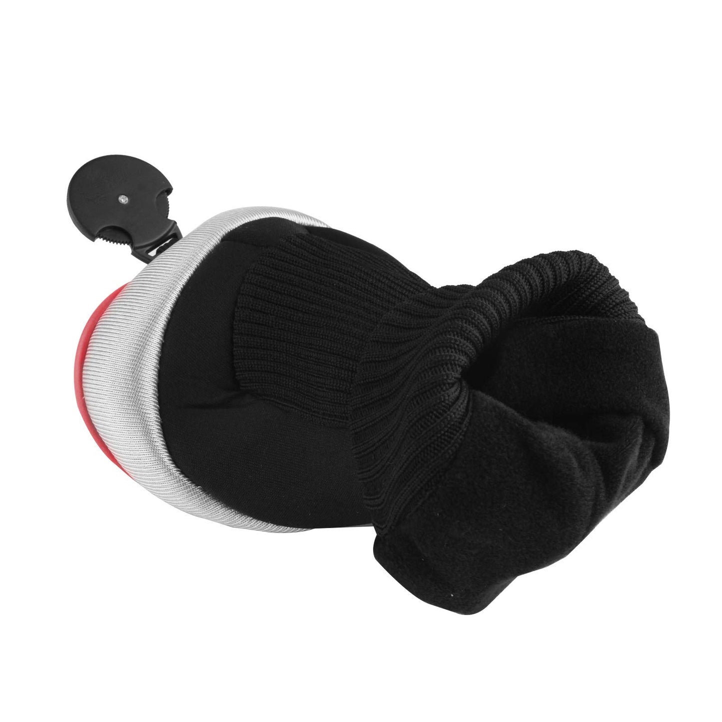 Andux Pack of 2 Mesh Golf Hybrid Club Head Covers Black/Red