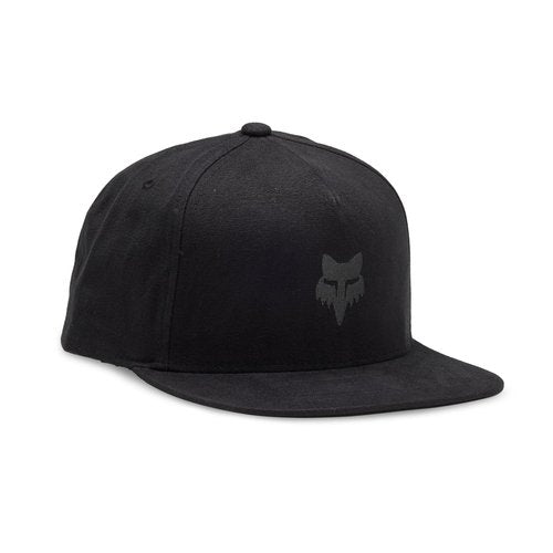 Fox Racing Fox Head Snapback HAT, Black/Charcoal, One Size