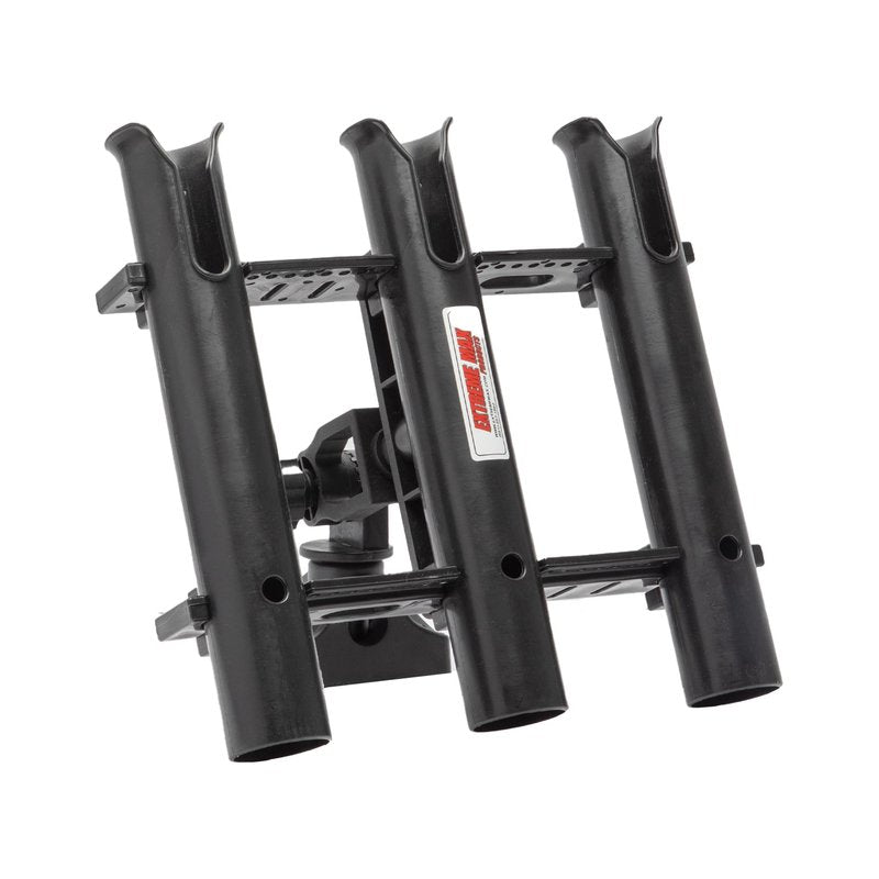 Extreme Max 3006.8635 Adjustable Triple Rod Holder with Locking Mounting Base