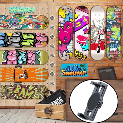 Skateboard Wall Mount - 360° Rotatable Display Hanger (1 Set)