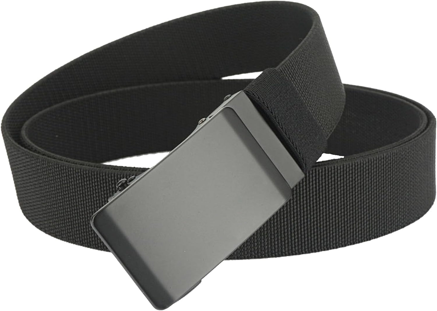 Skiennix Men's Elastic Nylon Ratchet Belt - Stretch Webbing for Jeans & Golf - 1.34" Wide