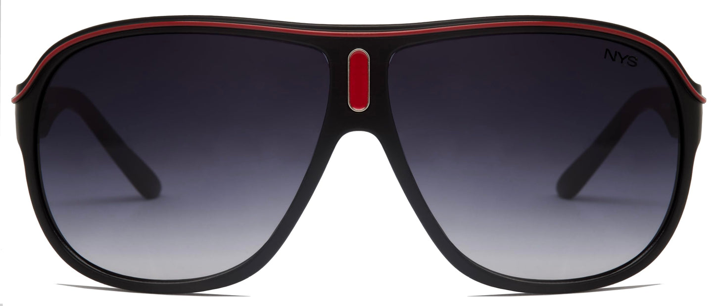 NYS Collection Aviator Sunglasses - Lightweight Durable Plastic Frame - For Men and Women -100% UV Prodection
