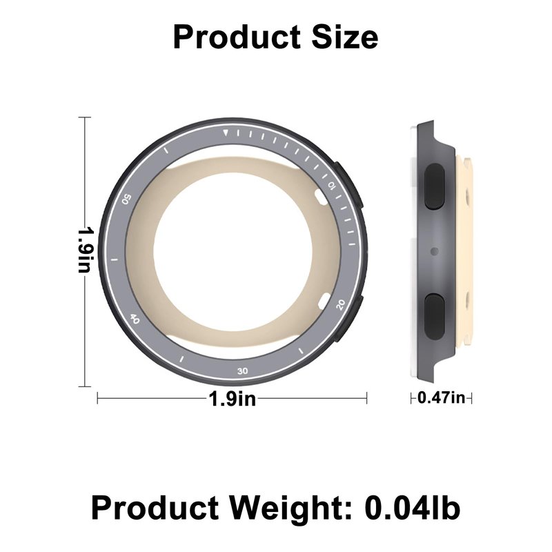 2 in 1 HXFRTYU Metal Case for Amazfit Active 2 Smartwatch 44mm, Stainless Steel Bezel & TPU Back Cover, Rugged Shockproof Protective Bumper for Amazfit Active 2 (Rose Gold)