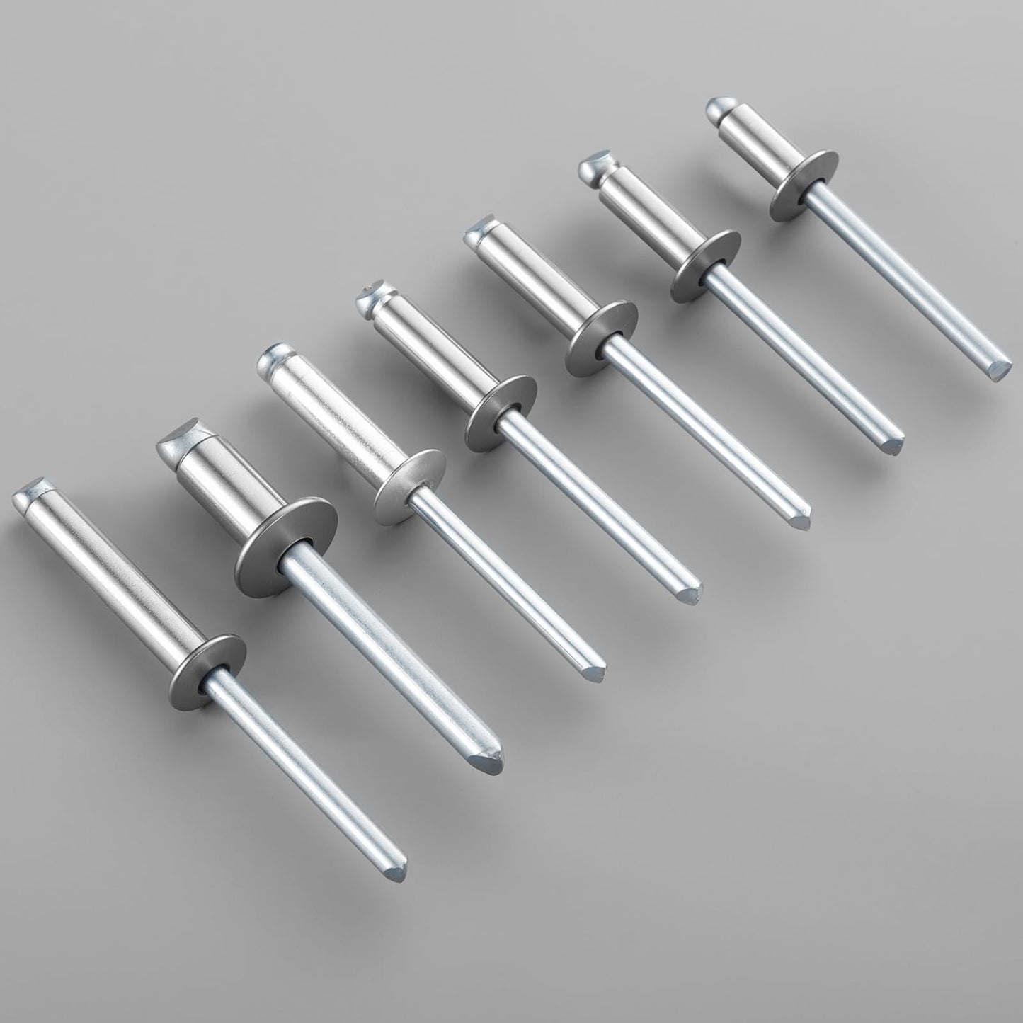 BNUOK 100pcs 3/16" x1/2" Stainless Blind Rivets,Pop Rivets,304 Stainless Steel Grip and Steel Mandrel, 4.8 x 12mm