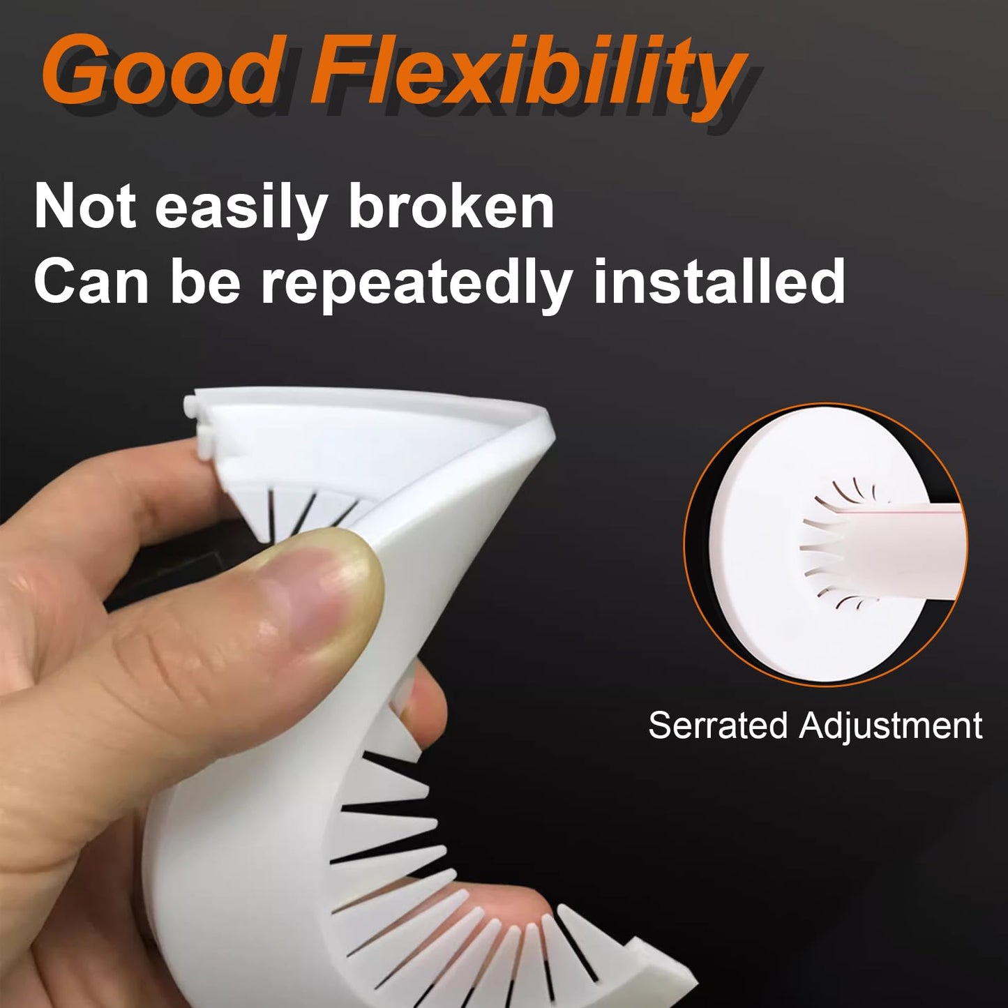 6 PCS Plumbing Cover Plates Plastic Escutcheon Plate Flange Pipe Covers for Bathroom (Apply to 2.2" to 2.95")