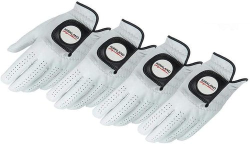 Kirkland Signature Golf Gloves - Premium Cabretta Leather | Medium/Large (4 Count)