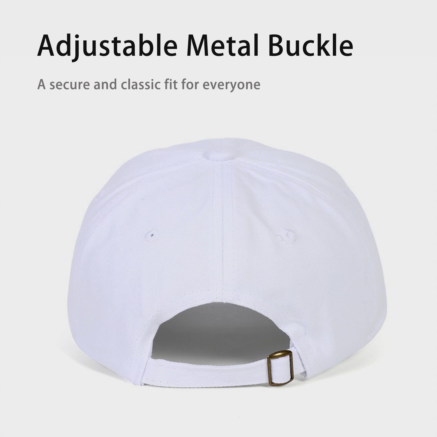 JYNBELSOR Heart Embroidered Baseball Cap, Cotton Adjustable Hat for Women Mom Hat Plain Cap White