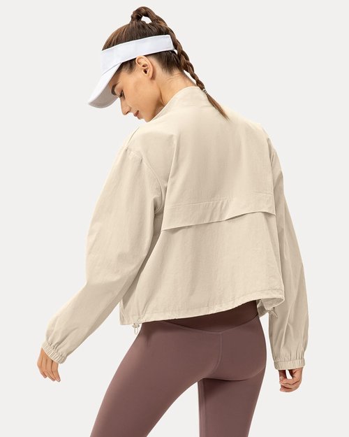 Locachy Women's Athletic Jacket - Lightweight Zip-Up with Windproof & Sun Protection | Perfect for Outdoor Workouts