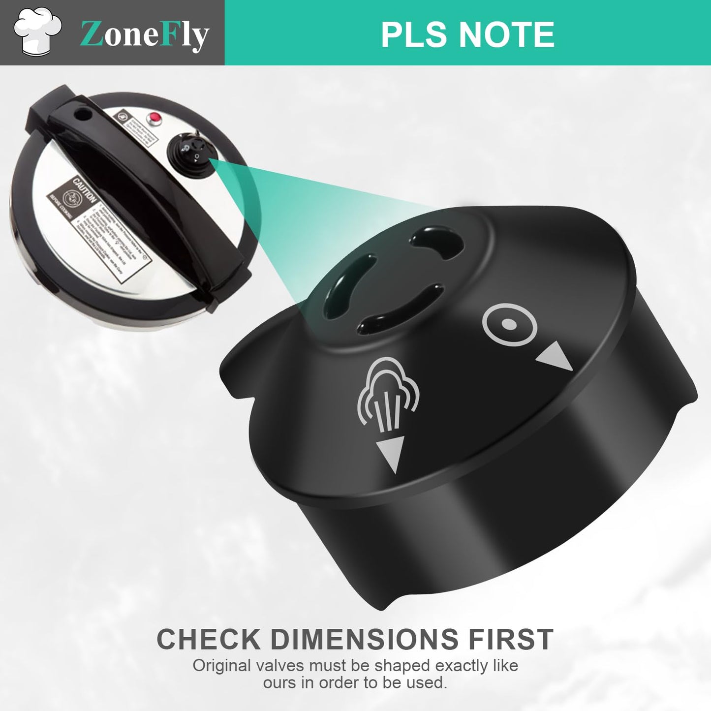 Original Pressure Release Valve Compatible with Power Cooker Pressure Cooker XL Including PPC770, PPC773, PPC780, PPC790, PCXL-PRO6. Emeril Lagasse Pressure 6Qt 8Qt