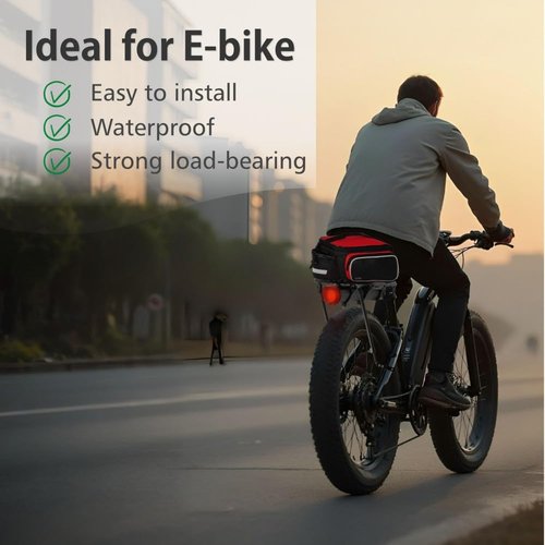 Fat Tire Bike Rack and Electric Bike Rack, Parrilla para Bicicletas Trasera, Ideas as Cargo Rack with Load Capacity (30KG Load Capacity)