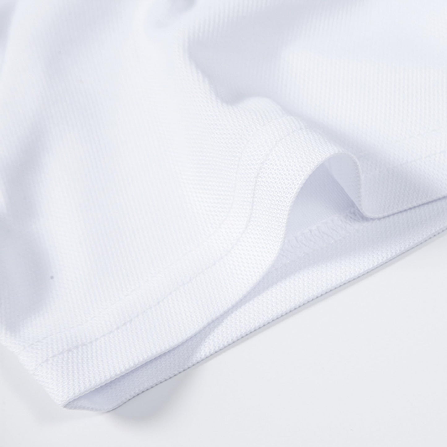 Men's Polo Shirts Summer Short Sleeve Golf Shirt for Men 3 Button Collar T-Shirt Dry Fit Casual Work Athletic Tee Shirts (White, L)