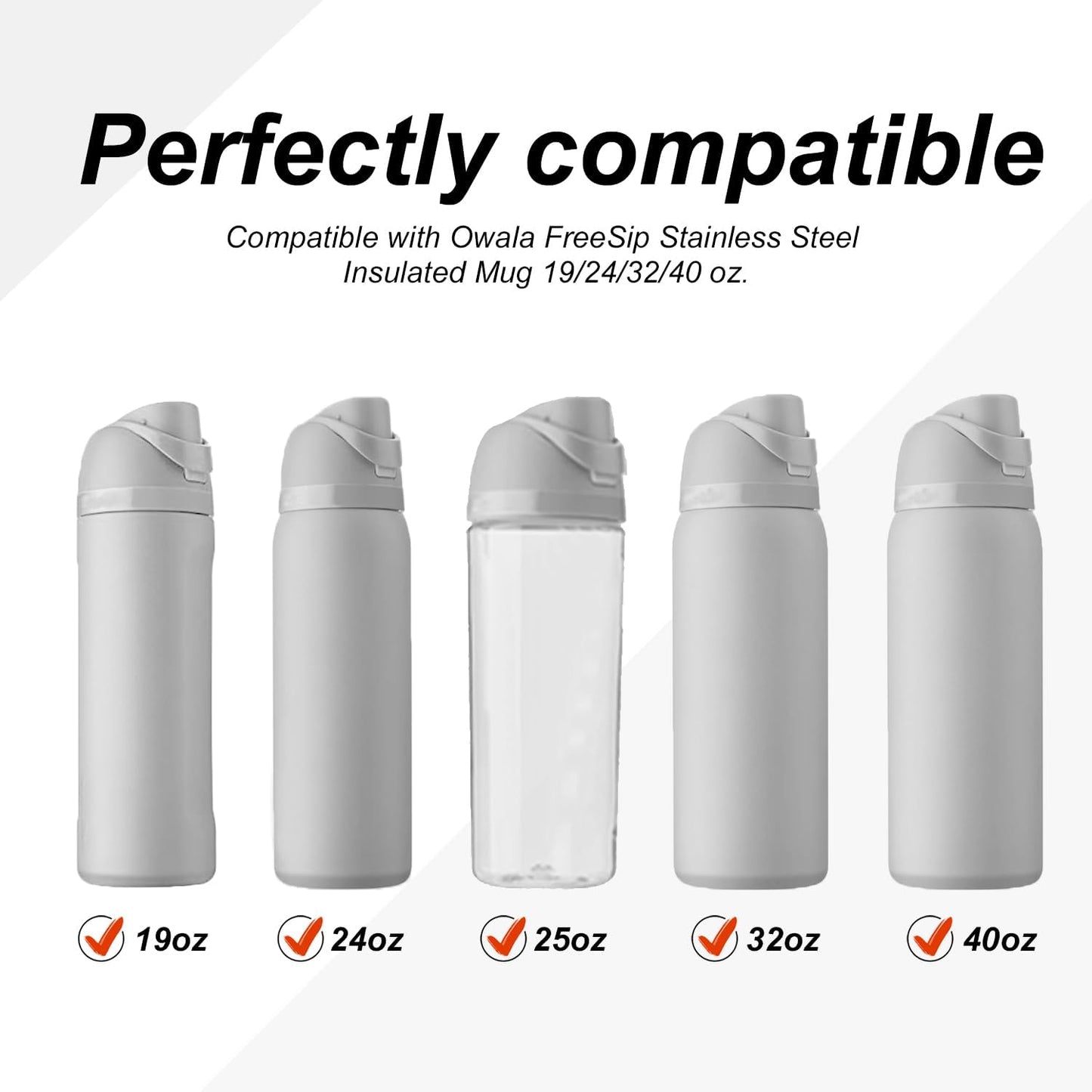 Owala | 2-Pack Replacement Stoppers for FreeSip Water Bottles - Leak-Proof Silicone Caps