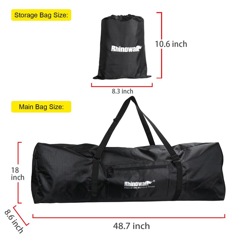 Rhinowalk Electric Scooter Bag, Foldable Carrying Case with Shoulder Strap, Heavy Duty Storage and Travel Backpack for Most Scooters
