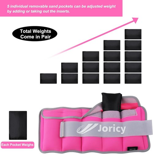 Adjustable Ankle Weights by Skiennix - Versatile 1-20 LBS for Strength Training & Fitness | 1 Pair