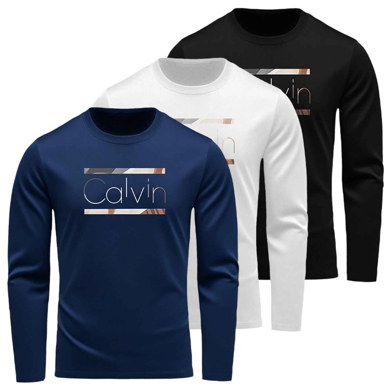 3 Pack Long Sleeve Shirts for Men Moisture Wicking UPF SPF Sun Protection Tee Shirts Workout T Shirts Casual (US, Alpha, Large, Regular, Regular, 【Loose fit】 Black + White + Blue)