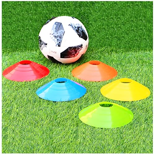 Agility Training Cones Set - 50 Pcs with Carry Bag & Holder - 5 Colors