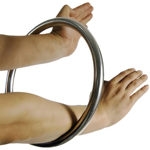 Wing Chun Stainless Steel Ring for Martial Arts Training, Durable and Rust-Resistant, Ideal for Kung Fu, Fitness, and Strength Conditioning