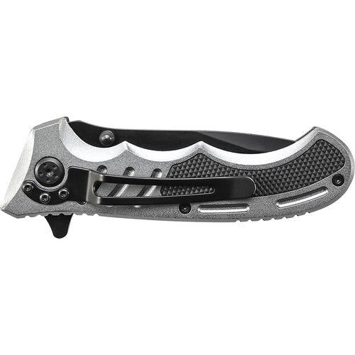 Smith & Wesson Extreme Ops CK204CP 7.7in High Carbon S.S. Folding Knife with a 3.1in Tanto Blade and Aluminum Handle for Outdoor, Tactical, Survival and EDC,Black