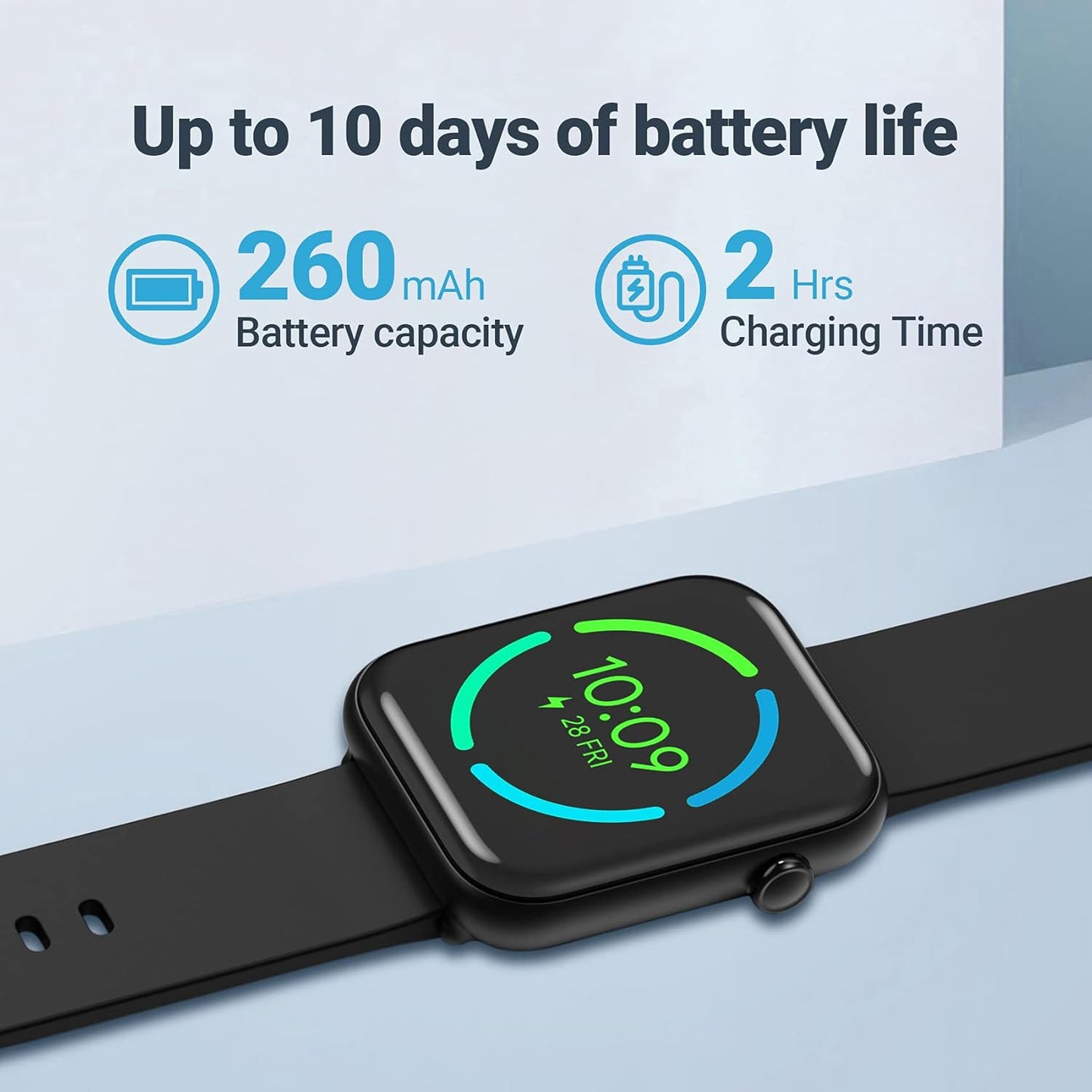 Ticwatch GTH Smartwatch - 24H Skin Temperature & Blood Oxygen Monitoring | 5ATM Water Resistant, 10-Day Battery Life