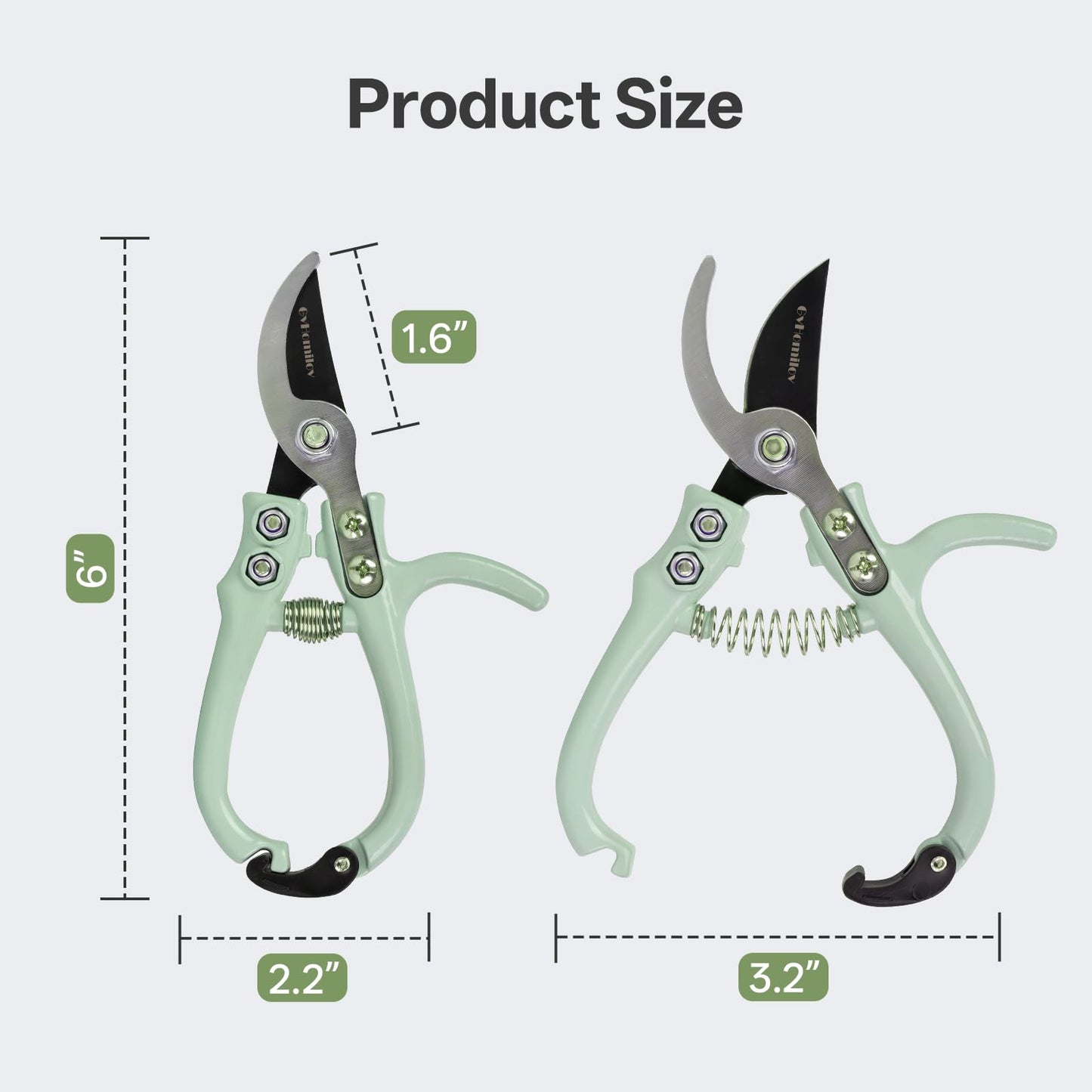 Pruning Shears for Gardening,Lightweight Plant Shears,Q-Shaped Garden Scissors for Cutting Flowers，Pruners for Tree Trimming,Indoor Plant Scissors for Women