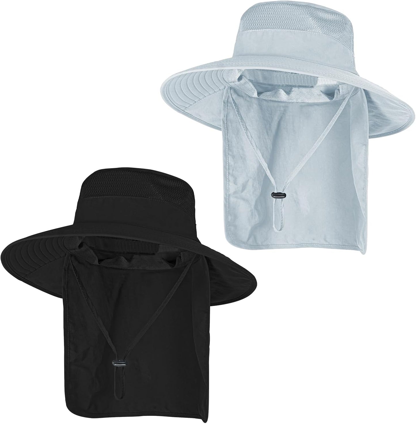 Skiennix Sun Hat - UPF 50+ Breathable Wide Brim Fishing Bucket Hat | Summer UV Protection with Neck Flap