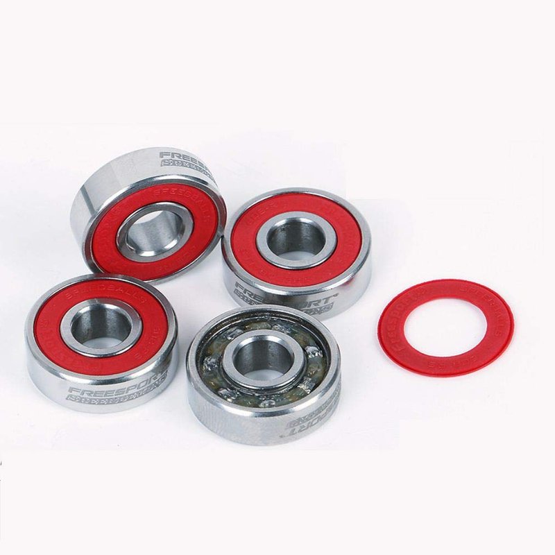 Twolions Full Steel Pre-Lubricated 608 Bearings (Pack of 8) for Skateboards Longboards Inline Roller Skate or Scooters