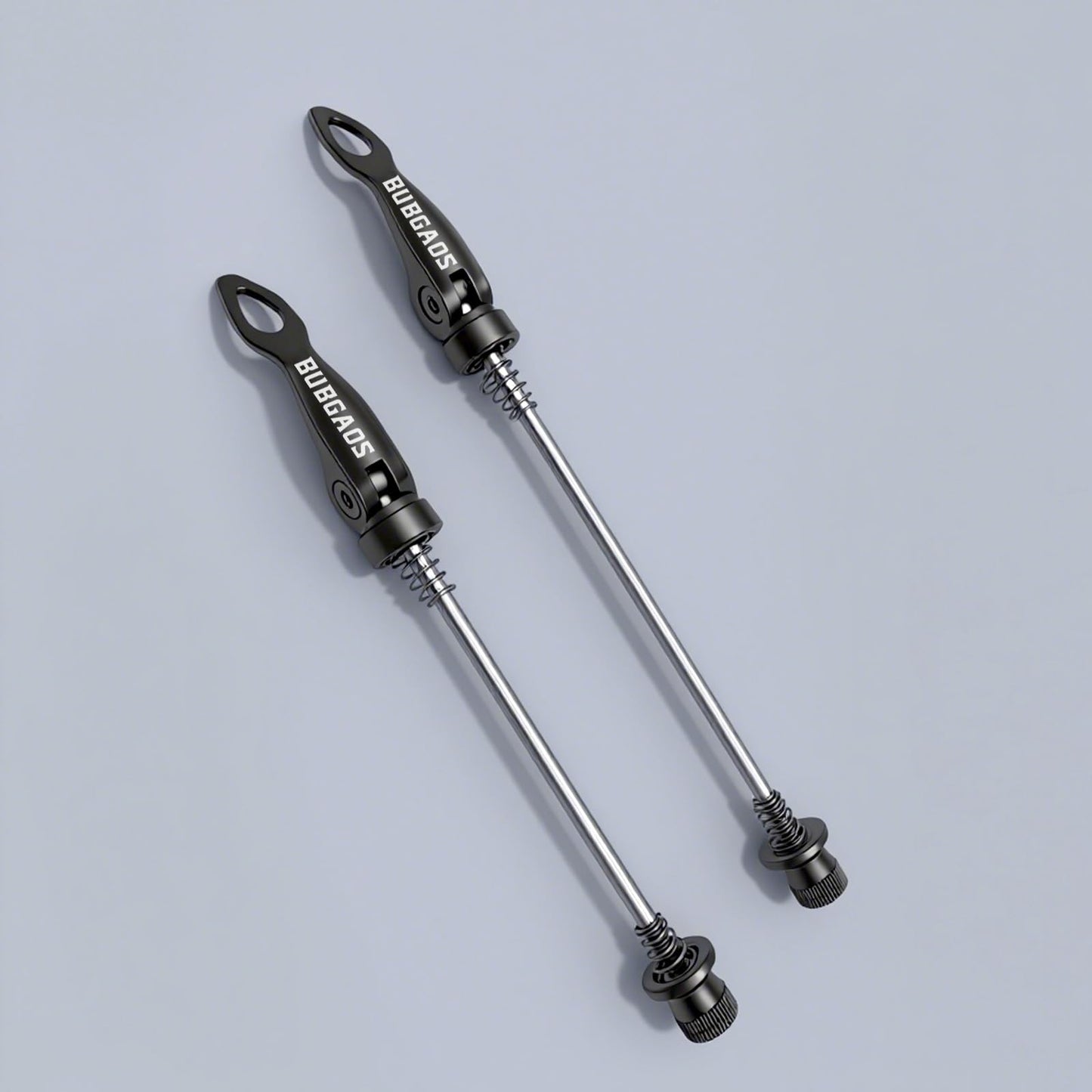 BUBGAOS Bike Quick Release Skewer Front & Rear Wheel Axle for Mountain Bike/Road Bike/Bicycle/MTB Wheel Hub，Black a Pair