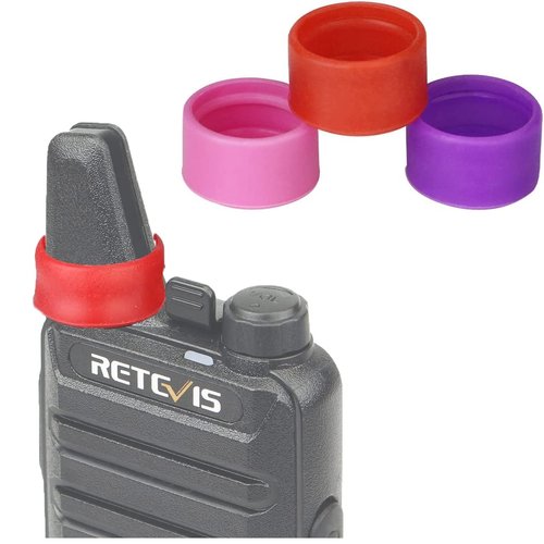 Retevis Two Way Radio Antenna Rubber Ring Color Bands Compatible with Retevis H-777 RT22 RT21 RT27 RT22S RB18 RT17 RT18 RT19 RT28 H-777S Walkie Talkies,Rubber Ring Identify and Classify (10 Pack)