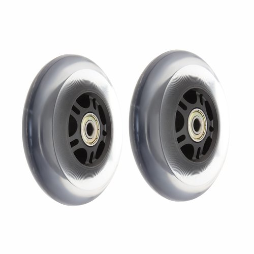 Twilight Garage Pair of 100mm Scooter Replacement Wheels Pro Stunt Scooter Wheels for Smooth Ride (Black)