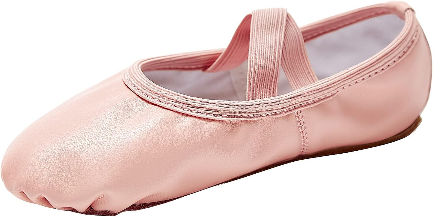 Stelle Ballet Shoes | Soft Leather Dance Slippers for Girls - Comfortable Ballerina Footwear