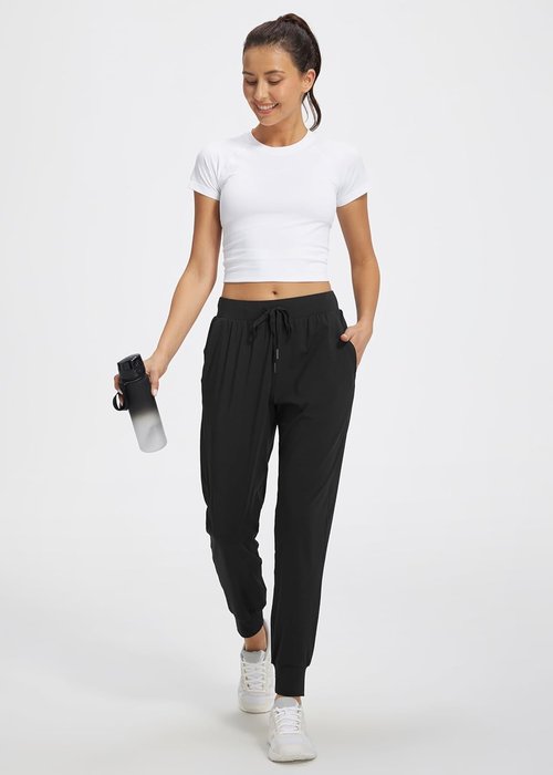 Libin Women's Athletic Joggers - Tapered Sweatpants with Pockets | Available in Petite, Regular, Tall