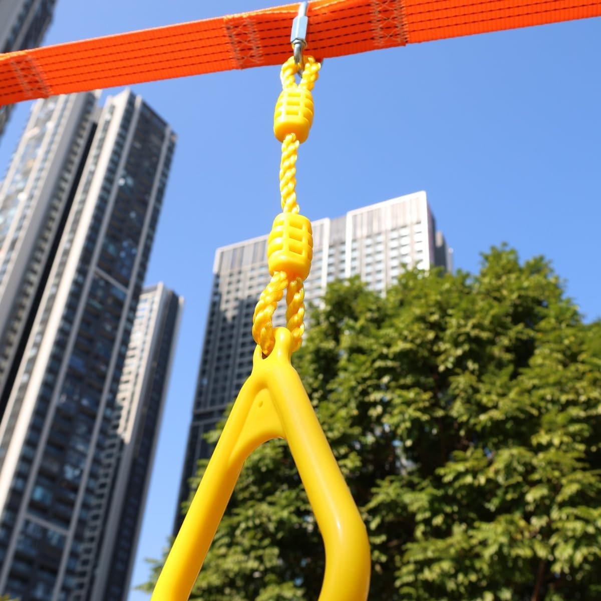 Skiennix Climbing Gymnastic Rings for Kids - Durable Obstacle Course Set for Outdoor Play