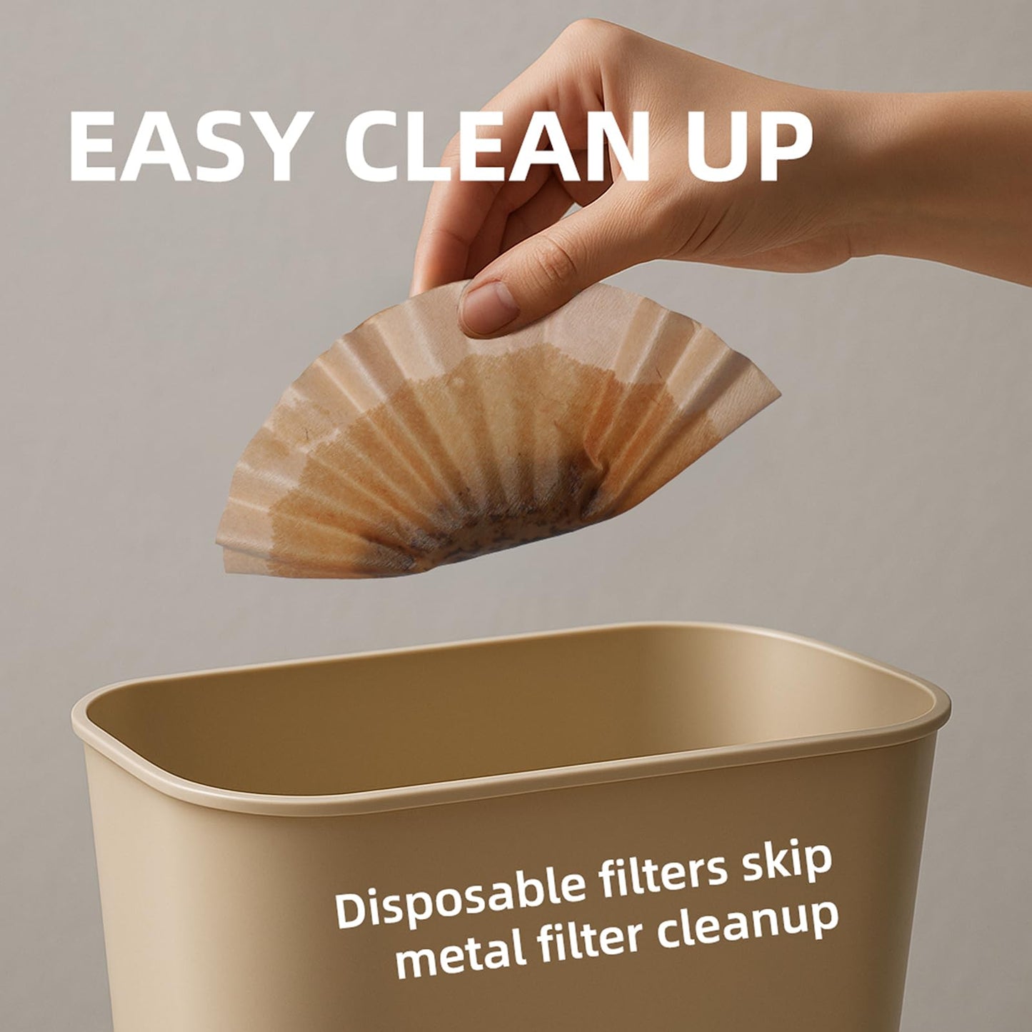 5 Cup Coffee Maker Filters Compatible with Mr.Coffee,Thicken Natural 5 Cup Coffee Maker Filters Compatible with Mr.Coffee Mini Brew,100 Count