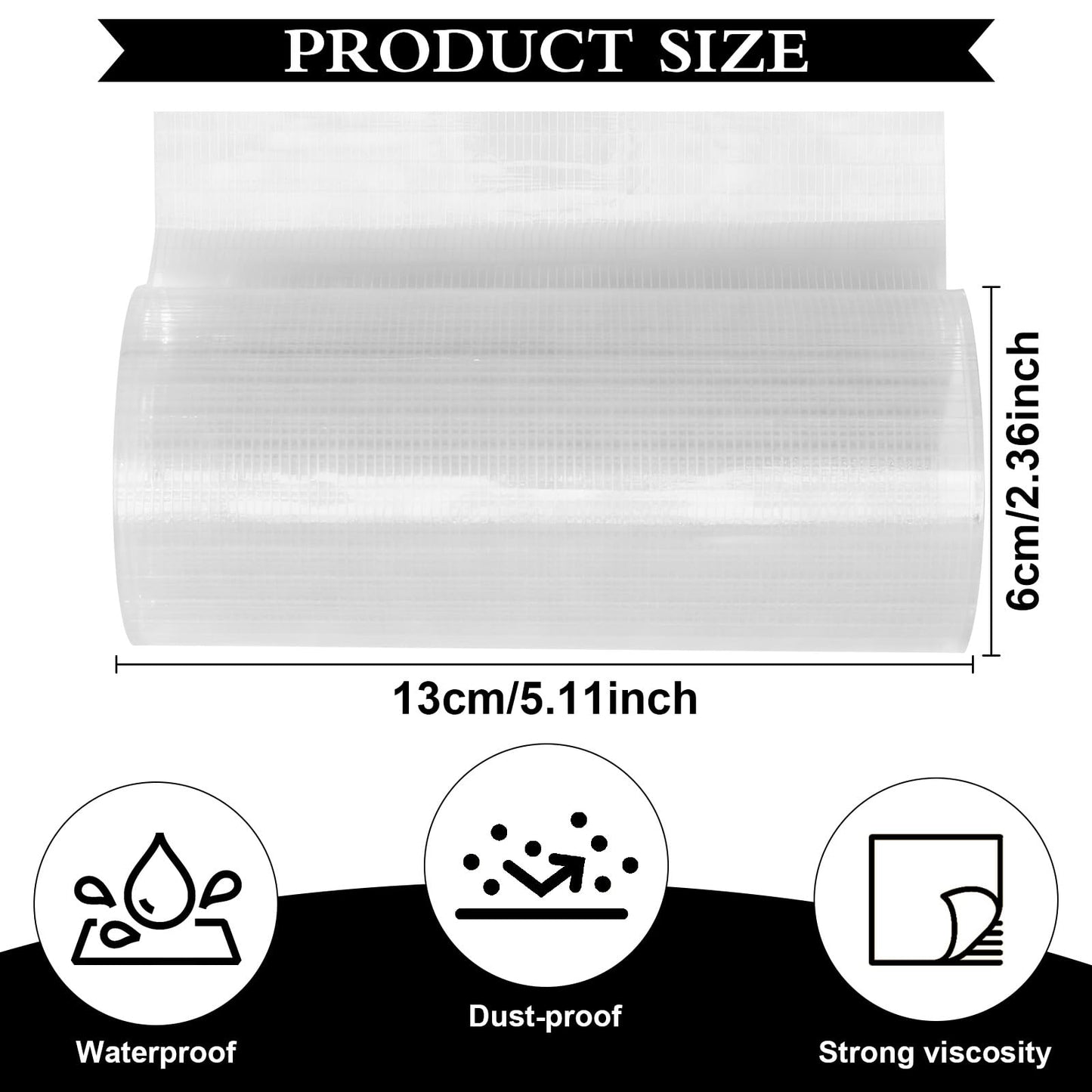 Engorgio RV Awning Repair Tape for Tarp,5 Inch x 30FT of 2 Roll, Boat Covers Repair,Tarp Repair,Tear Repair Patch Kit.
