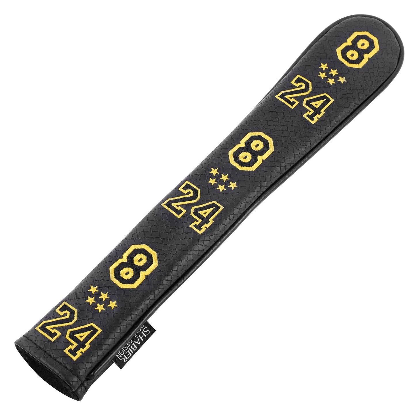 SHABIER PU Leather Waterproof Golf Alignment Stick Cover Club Protector Holds Sticks (Yellow No.824)