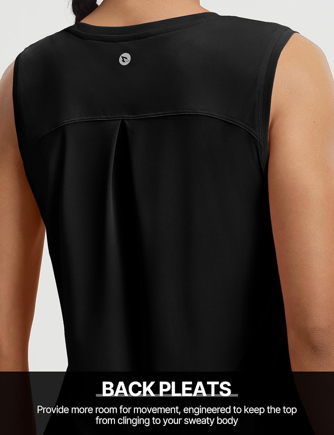 Baleaf Women's Athletic Tank Top - Breathable UPF 50+ Workout Tee | Lightweight & Loose Fit