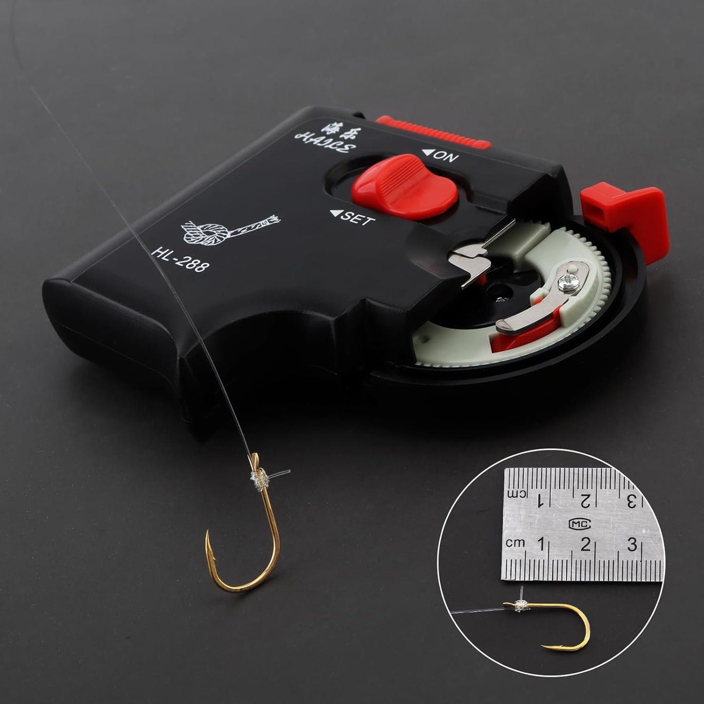 OriGlam Electric Fishing Hook Tyer Machine - Fast Automatic Knot Tying Device for Anglers