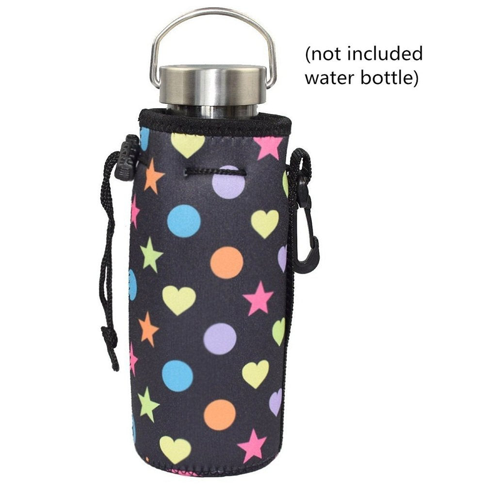 Af-Wan Water Bottle Cooler Carrier,Protable Neoprene Insulated Water Drink Bottle Cover Sleeve Tote Bag Pouch Holder Strap 16oz - 20oz water.1Pack(3pcs) (BBG)