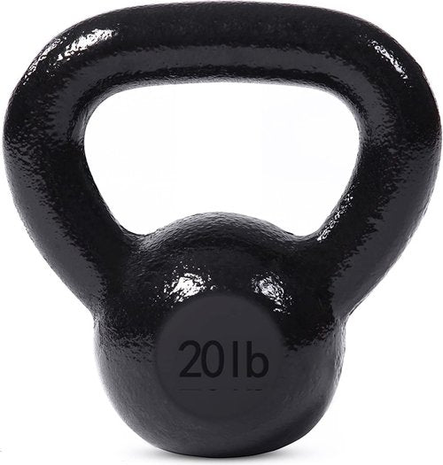 JFIT Kettlebell Weights - Durable Cast Iron Design for Strength Training | 10 lb, 15 lb, 20 lb Options