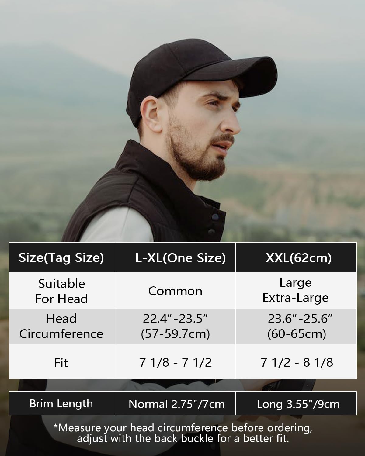 Zylioo Extra Large Trucker Hat for Men,Big Head Mesh Back Baseball Cap,XXL Adjustable Summer Cap Solid Color